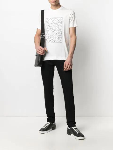 DOLCE & GABBANA Portofino Sneakers In Black Leather With Silver Inserts Dolce E Gabbana