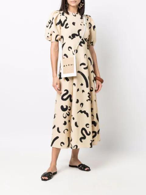 SAINT LAURENT Tribute Nu Pieds Embossed Croc Flat Sandals In Black