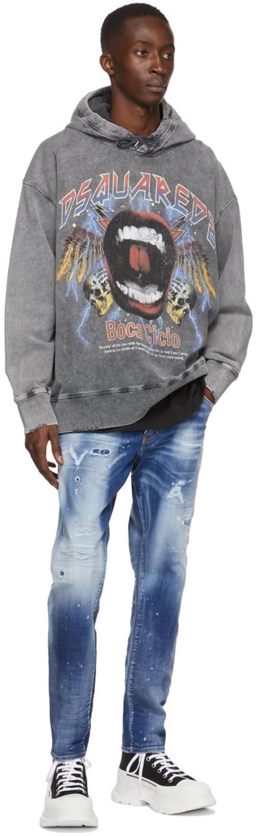 ALEXANDER MCQUEEN Tread Slick Lace-up Ankle Boots In Black