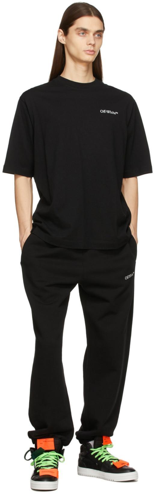 OFF-WHITE Black Cotton T-shirt