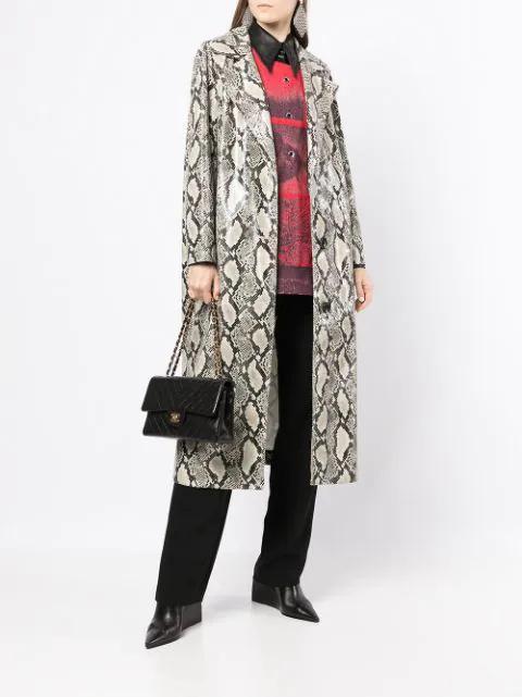 BOTTEGA VENETA Leather Cuff Bracelet In Purple