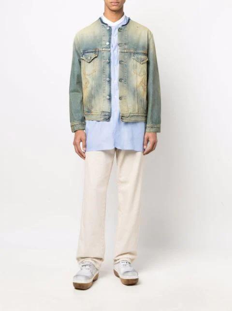 MAISON MARGIELA Clog-sole Canvas Derby Shoes In T1003 White