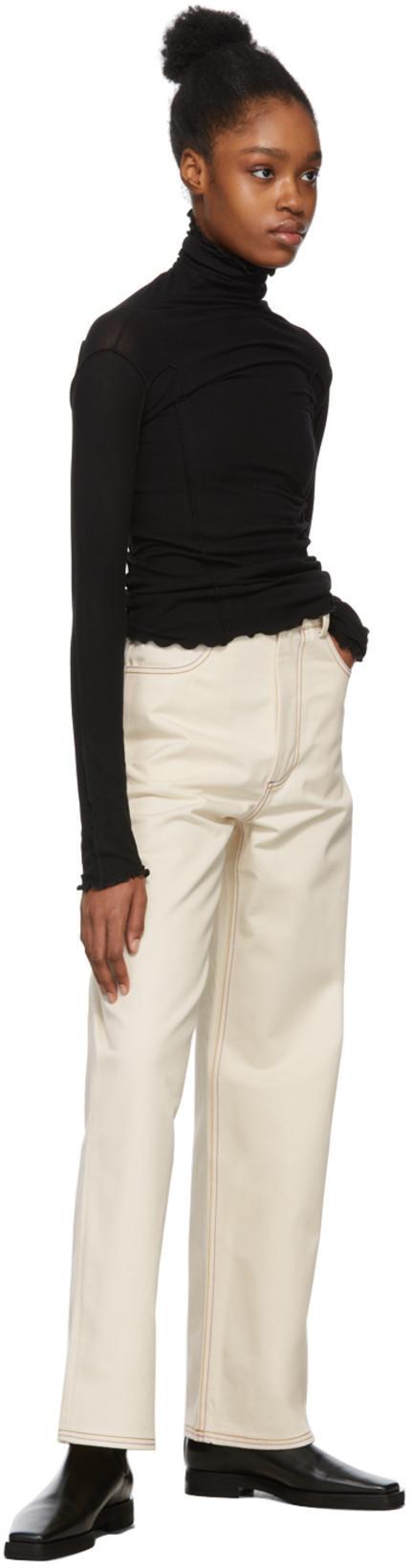 TOTÊME Toteme Square Toe Flat Chelsea Boot In Black