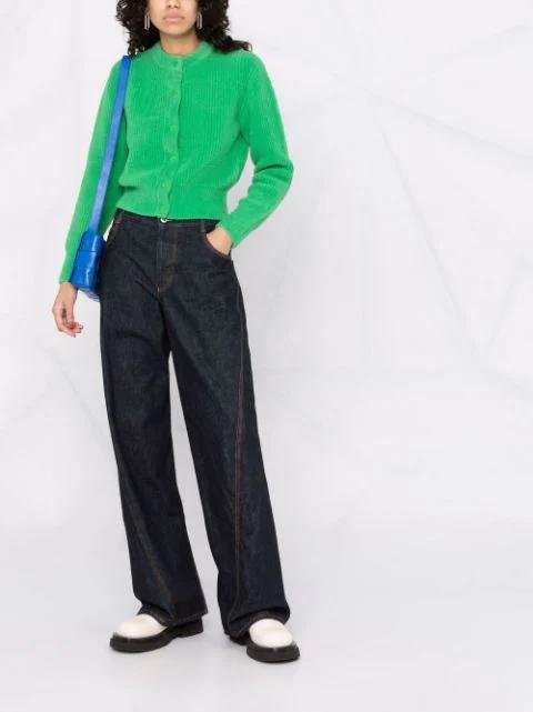 BOTTEGA VENETA Chelsea Leather Ankle Boots In Cream