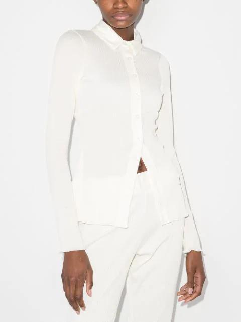 HUNZA G Gigi Crinkle Two-piece Bikini Set In Purple