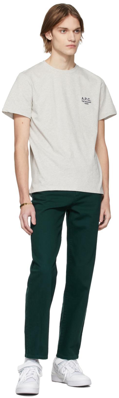 APC A.p.c. Raymond T Shirt With Embroidered Logo In White