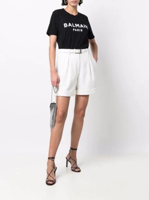 BALMAIN Women T-shirt With Print In Black