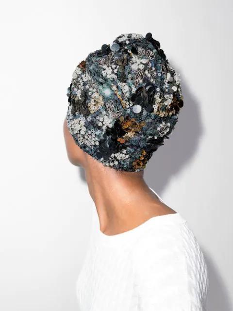 KHAITE Davis Slouchy Leather Knee Boots In Black