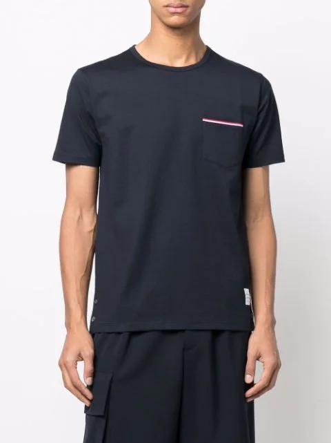 THOM BROWNE Oversized Short Sleeves T-shirt In Black