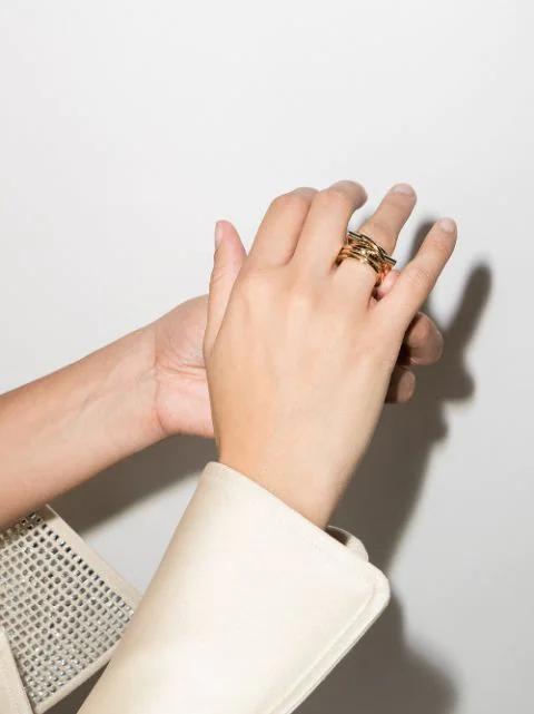 KHAITE Davis Slouchy Leather Knee Boots In Black