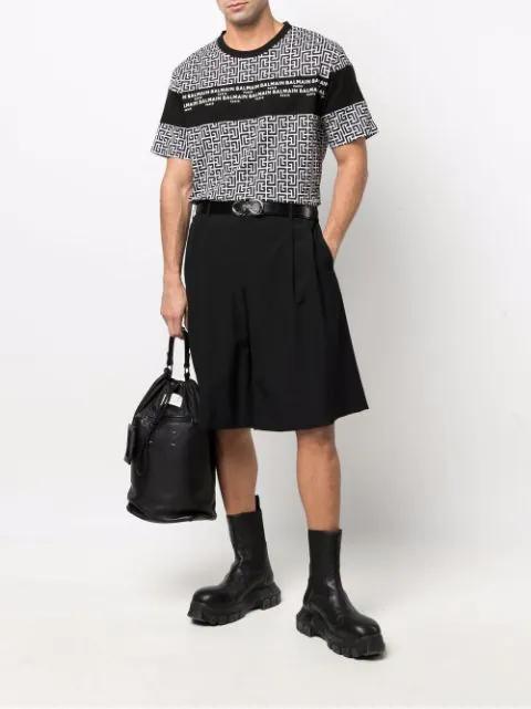 FERRAGAMO Black Gancini Paloma Reversible Leather Belt