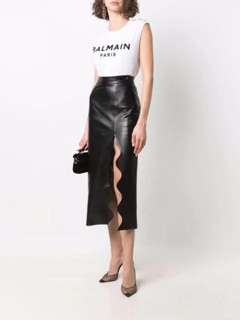 BALMAIN White T-shirt In Multi