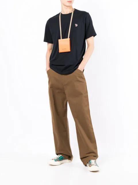 PS BY PAUL SMITH Ps Paul Smith Zebra Logo Cotton T-shirt In Blue