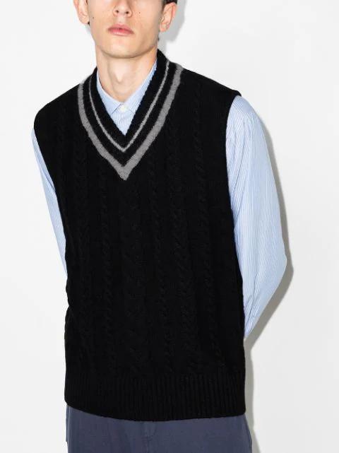 MFPEN Generous Stripe Cotton Shirt In Blue