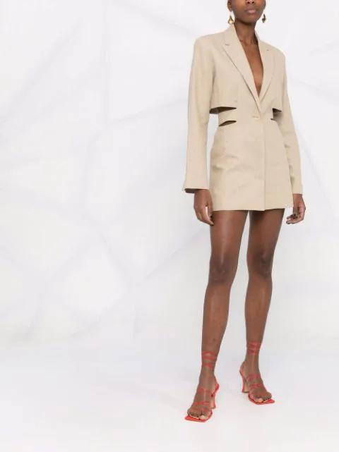 JACQUEMUS La Robe Bari Blazer Mini Dress In 150