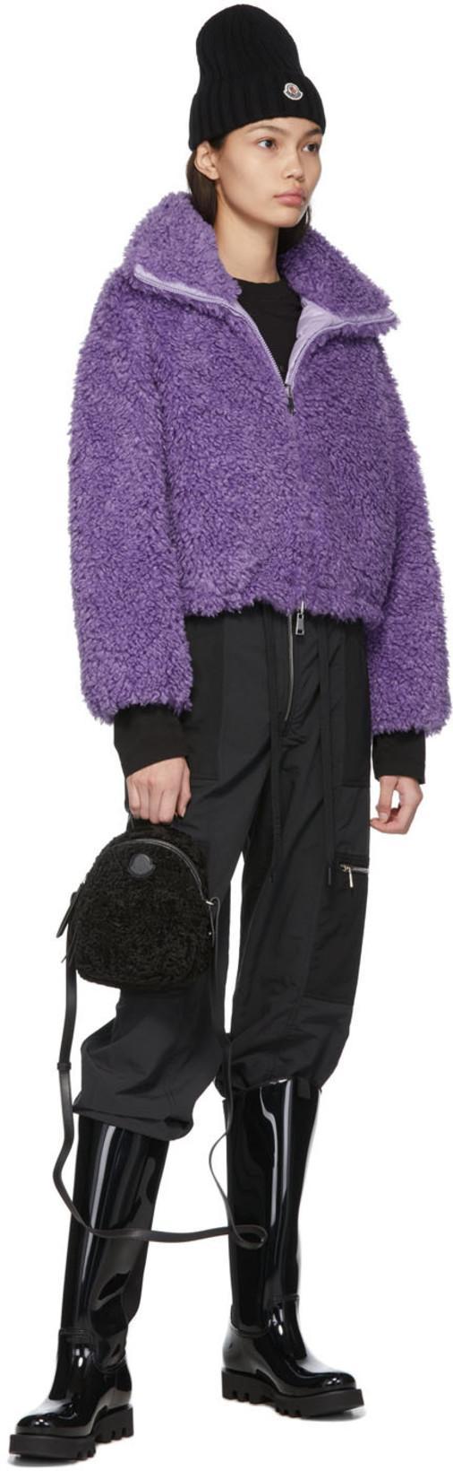 MONCLER Logo Patch Cuff Virgin Wool Rib Beanie In Black