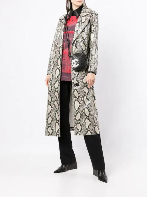 BOTTEGA VENETA Leather Cuff Bracelet In Purple