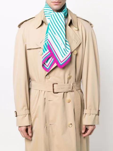 DOLCE & GABBANA Dg Striped Jacquard Cotton Poplin Shirt In White