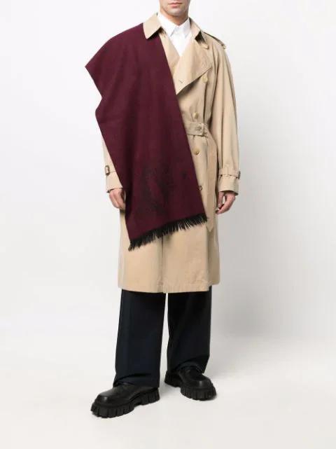 DOLCE & GABBANA Dg Striped Jacquard Cotton Poplin Shirt In White