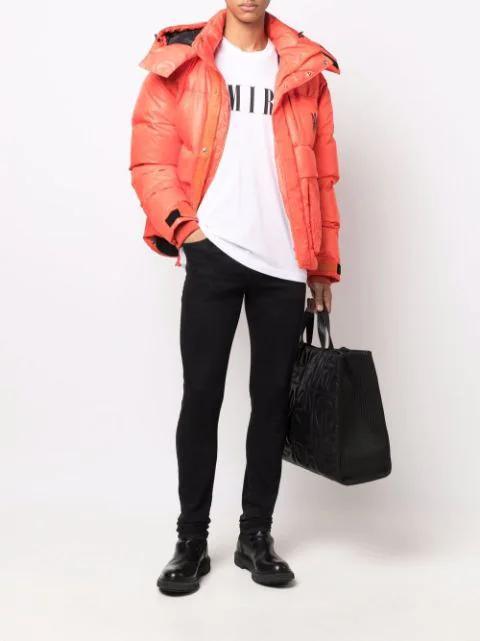 AMIRI White Logo Print T-shirt