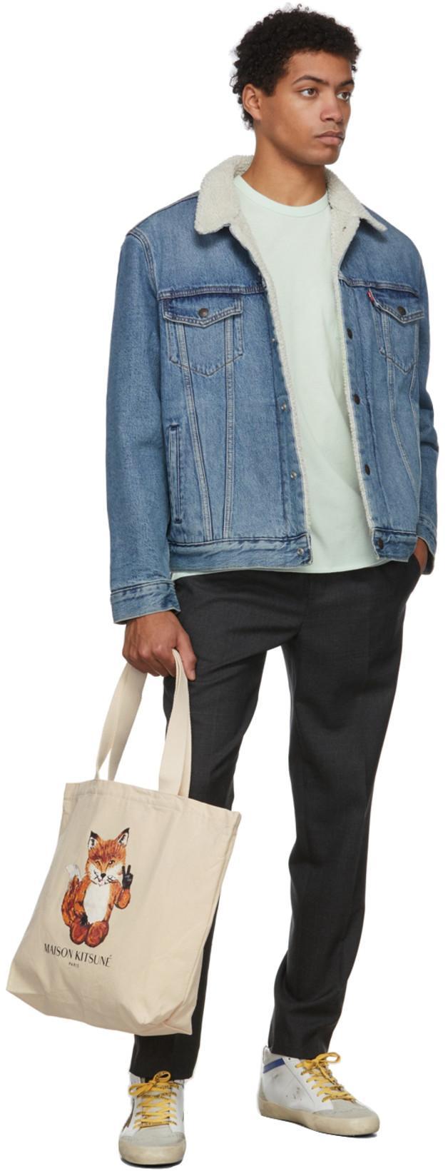 LEVI'S Sherpa Trucker Jacket Blue