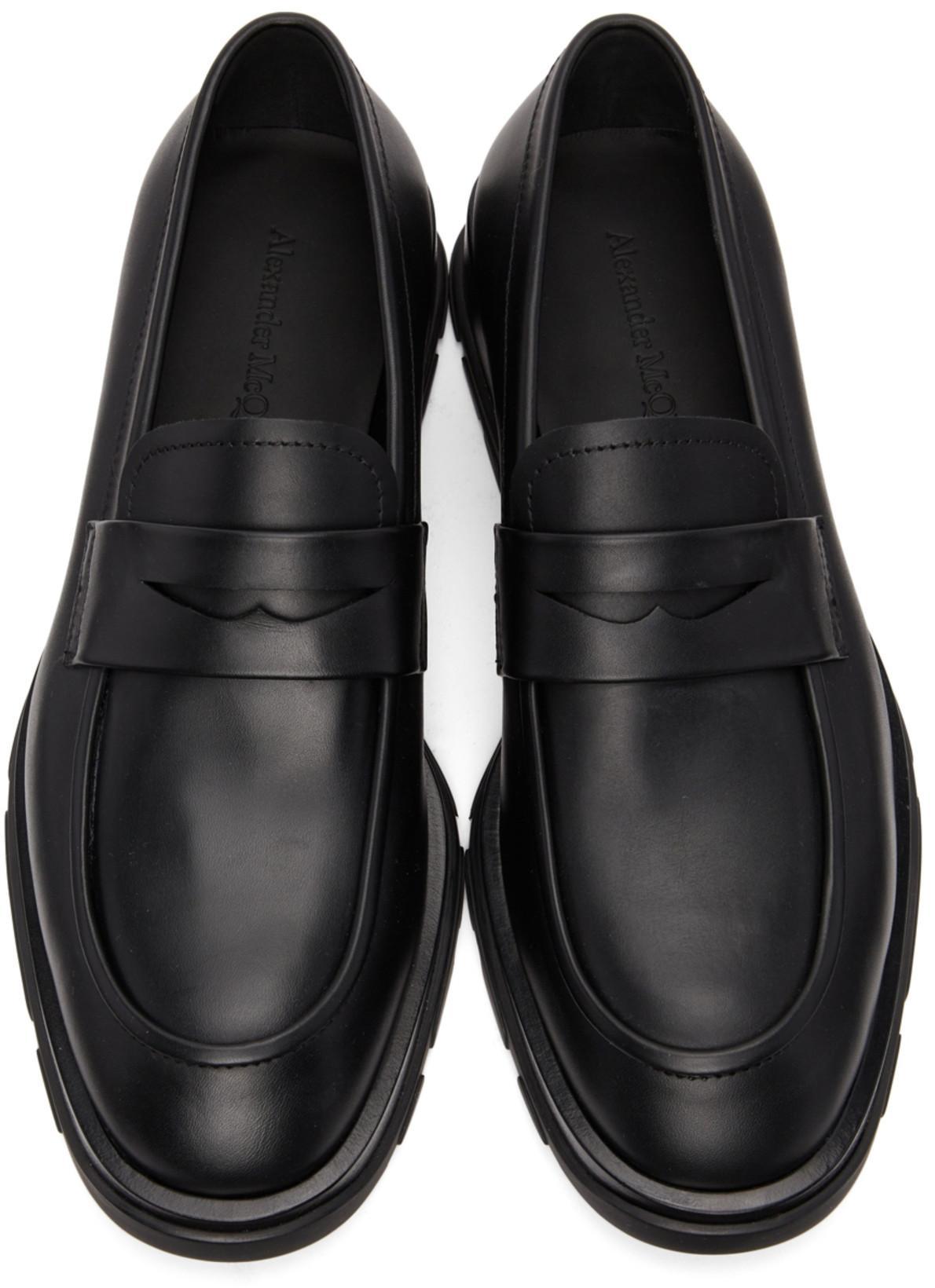 ALEXANDER MCQUEEN Black Swilly Loafers