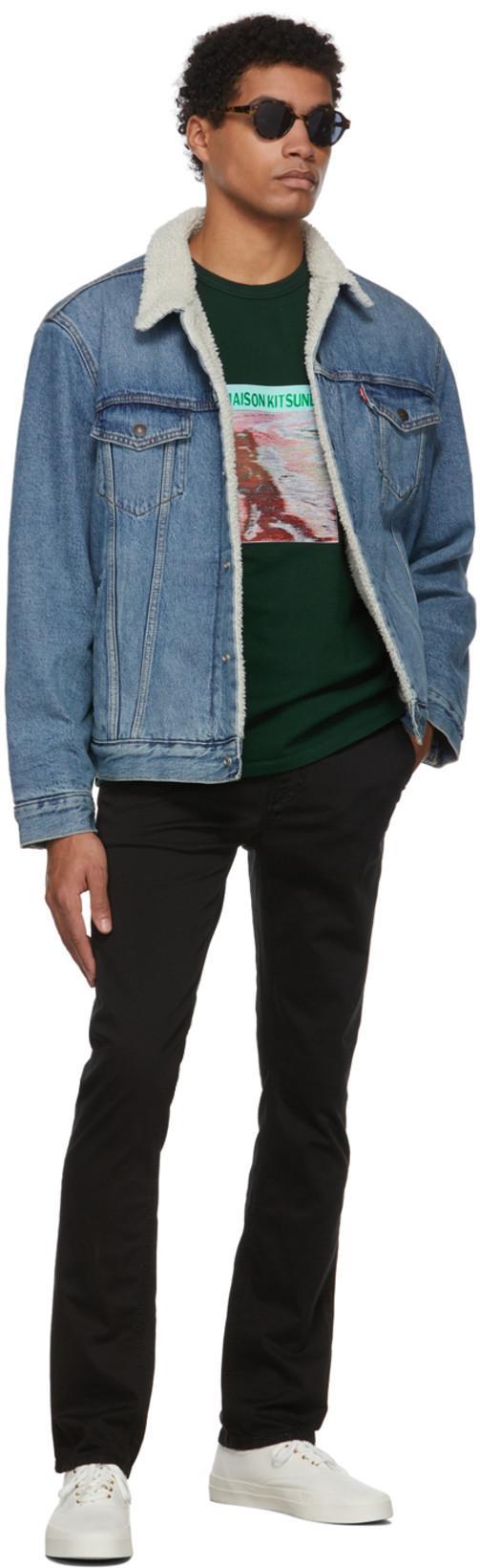 LEVI'S Sherpa Trucker Jacket Blue