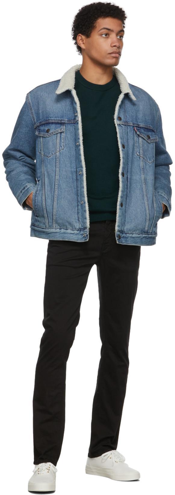 LEVI'S Sherpa Trucker Jacket Blue