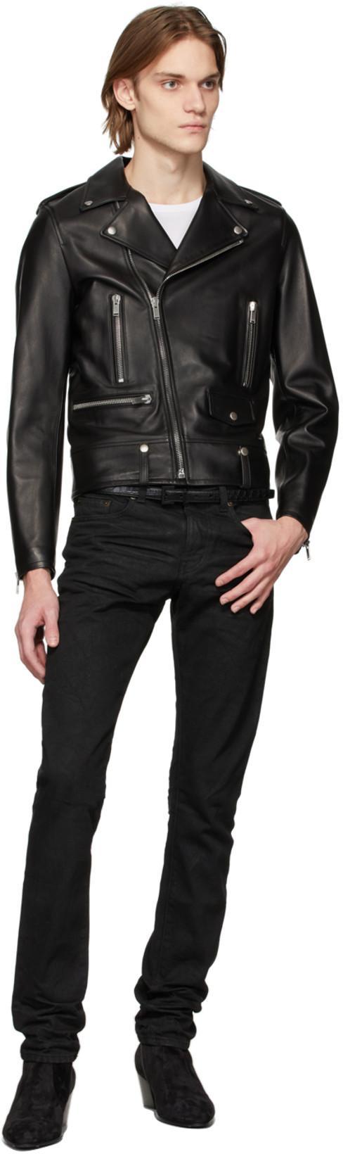 SAINT LAURENT Logo-print Crew-neck T-shirt In White