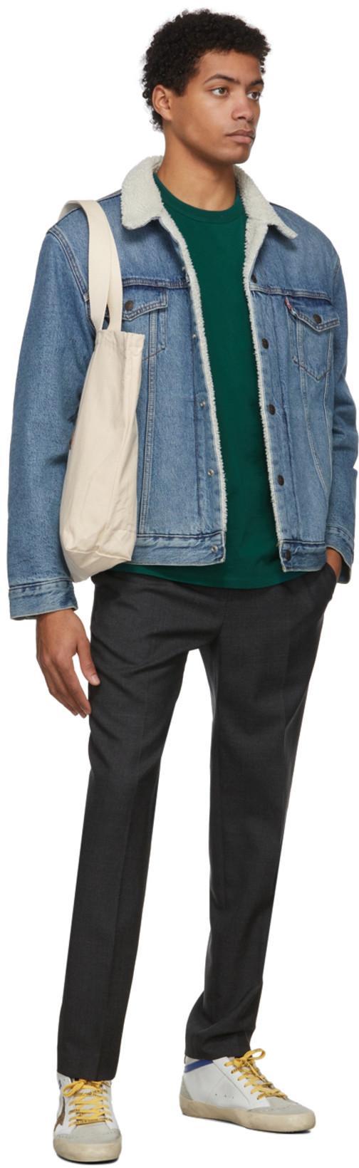 LEVI'S Sherpa Trucker Jacket Blue