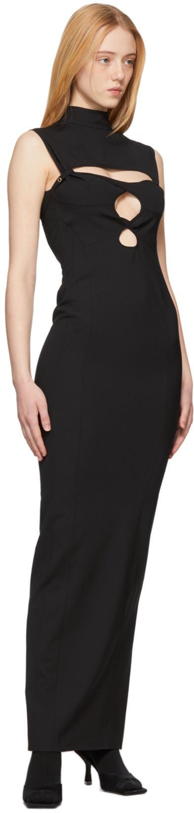JACQUEMUS Women's Palmi Cutout Stretch-wool Maxi Dress In Black