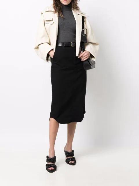 BOTTEGA VENETA The Curve 95 Lambskin Mules With Twisted Intrecciato Straps In Black