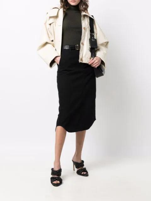 BOTTEGA VENETA The Curve 95 Lambskin Mules With Twisted Intrecciato Straps In Black