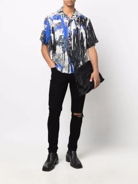 SAINT LAURENT Wyatt Calf Leather Chelsea Boots In Black