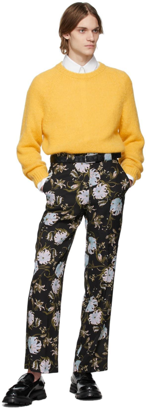 BOTTEGA VENETA Men's Intreccio Leather Belt In Brown