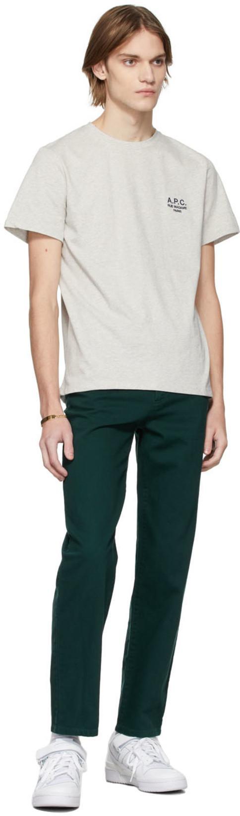 APC A.p.c. Raymond T Shirt With Embroidered Logo In White