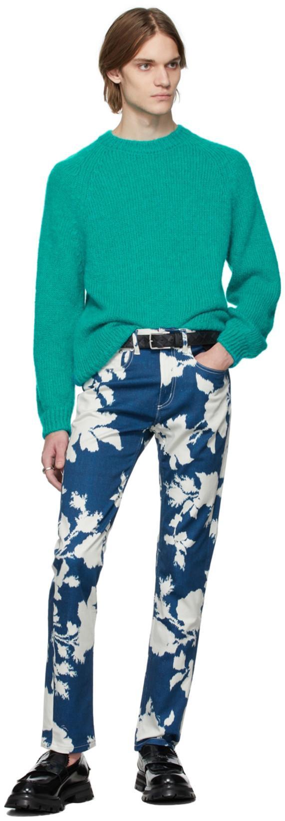 BOTTEGA VENETA Men's Intreccio Leather Belt In Brown