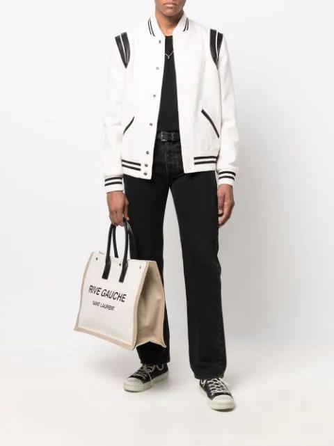 SAINT LAURENT Reverse Logo T-shirt In Black