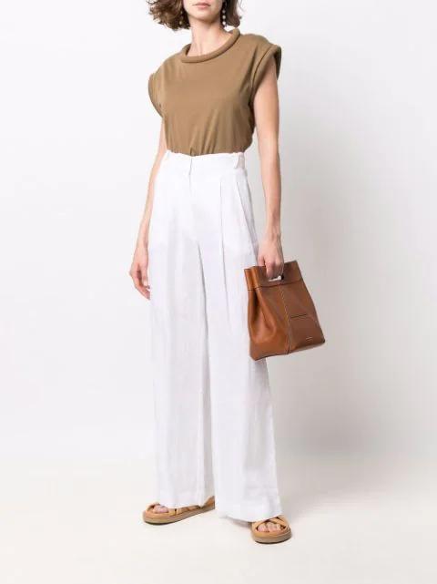 JOSEPH Jamila Crossover Strap Flat Sandals