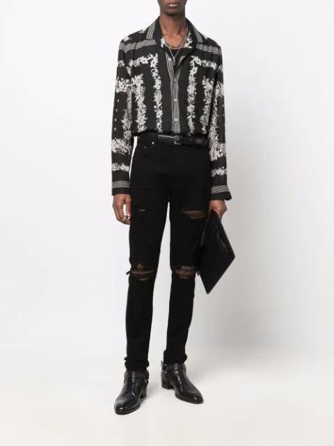 SAINT LAURENT Wyatt Calf Leather Chelsea Boots In Black