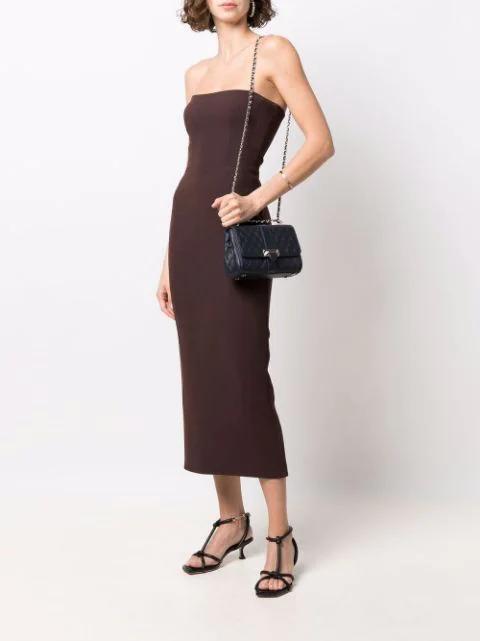 ASPINAL OF LONDON Womens Black Lottie Branded-hardware Quilted Leather Shoulder Bag