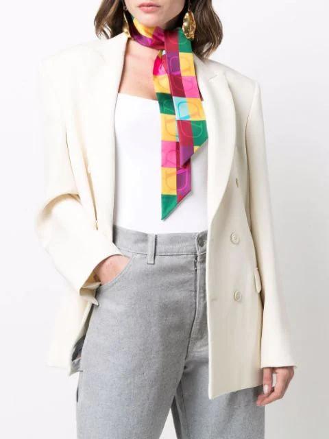 WARDROBE.NYC Double-breasted Blazer Dress In White