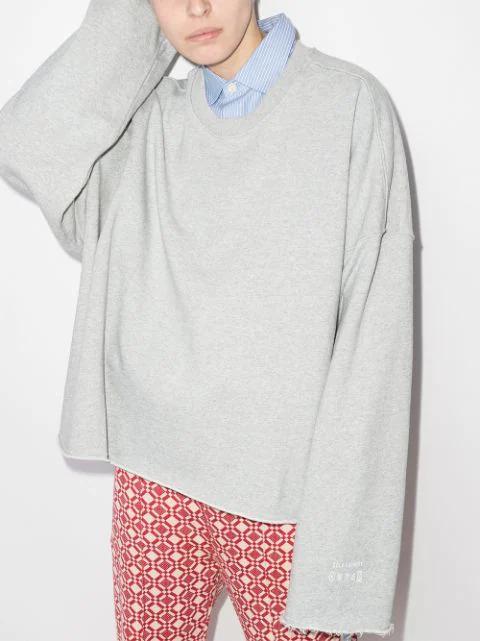 MFPEN Generous Stripe Cotton Shirt In Blue