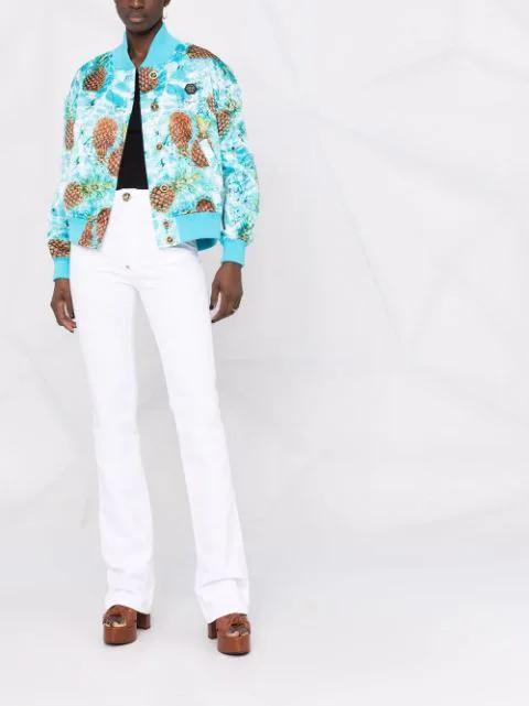 PHILIPP PLEIN Pineapple Skies Bomber Jacket In Multi