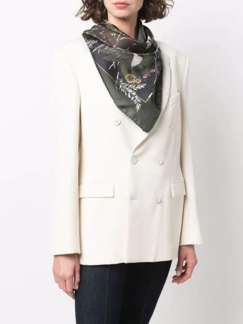 WARDROBE.NYC Double-breasted Blazer Dress In White