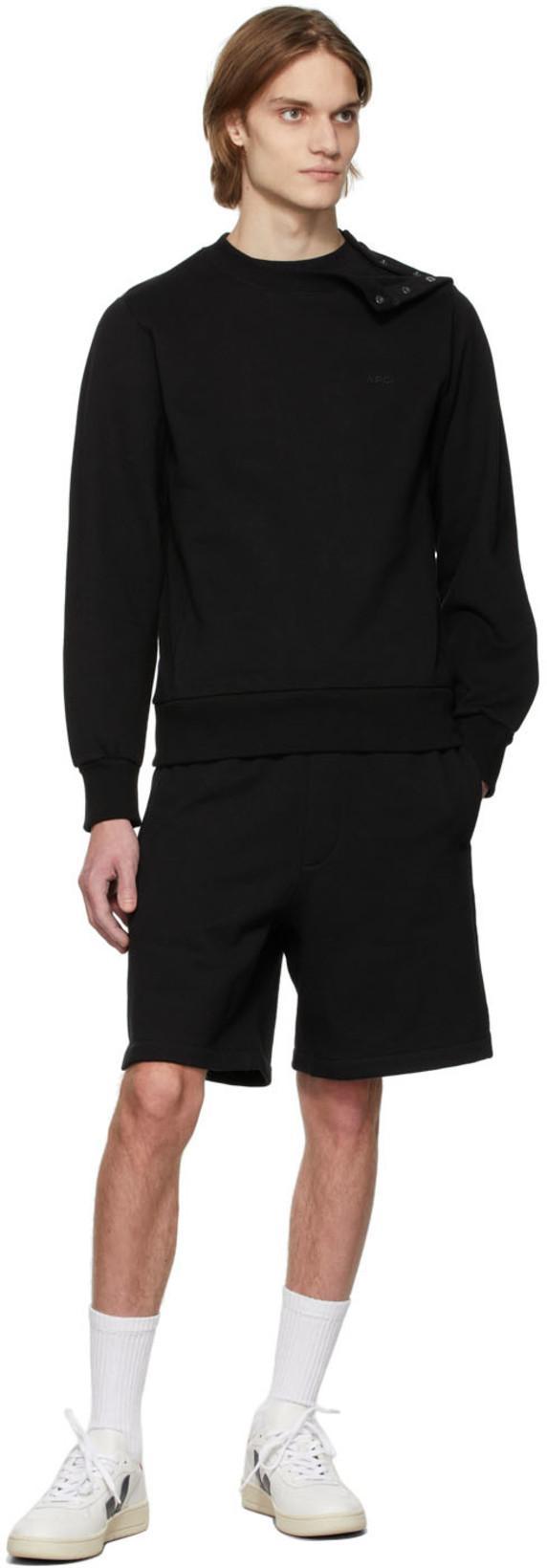 APC A.p.c. Boxy Micro Logo Cotton Crew-neck T-shirt In Black