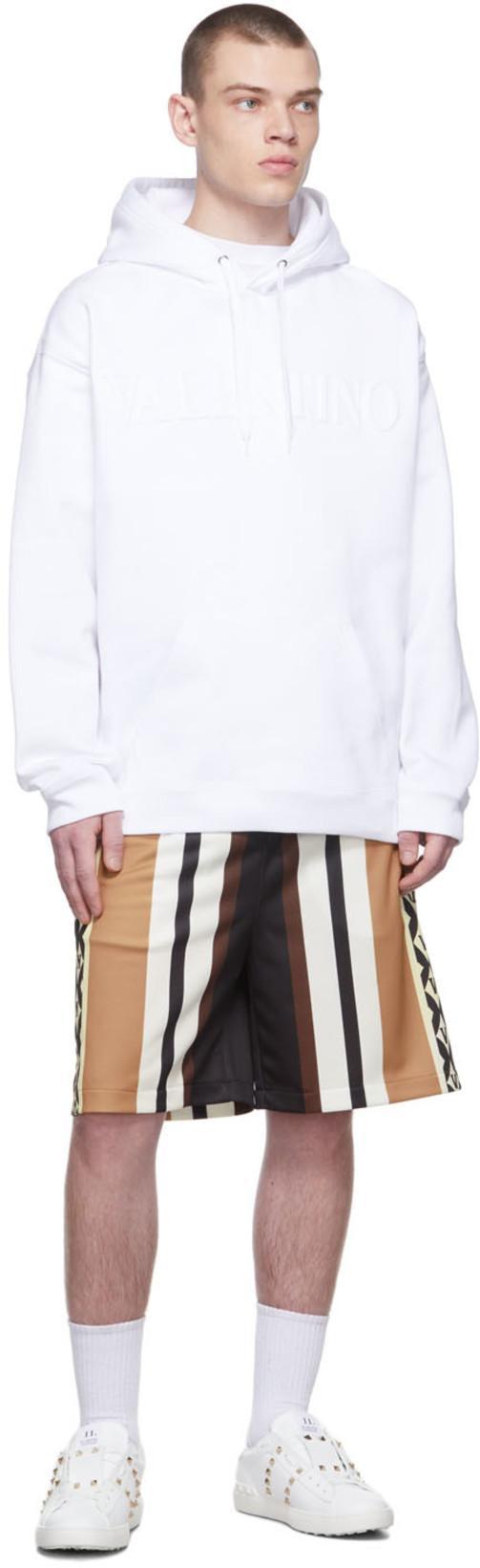 VALENTINO GARAVANI Valentino Rockstud Untitled Leather Sneaker In White