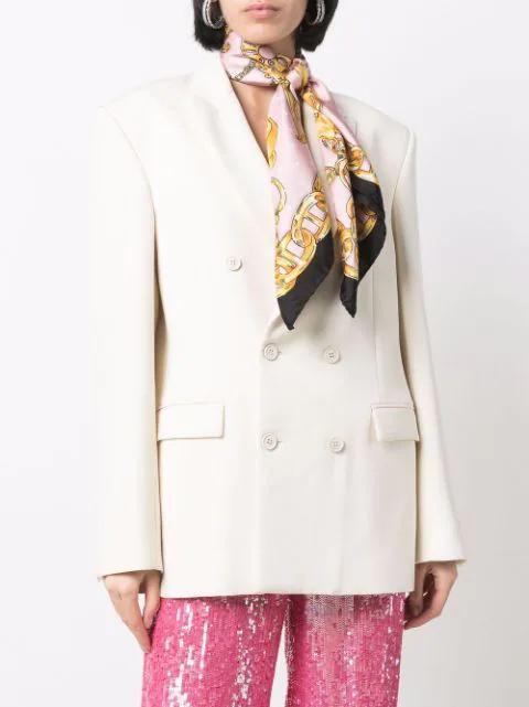 WARDROBE.NYC Double-breasted Blazer Dress In White