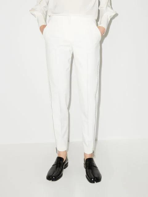 MAISON MARGIELA 20mm Tabi Brushed Leather Loafers In Black