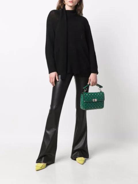 MANOLO BLAHNIK Maysale 50mm Pointed-toe Mules In Grün